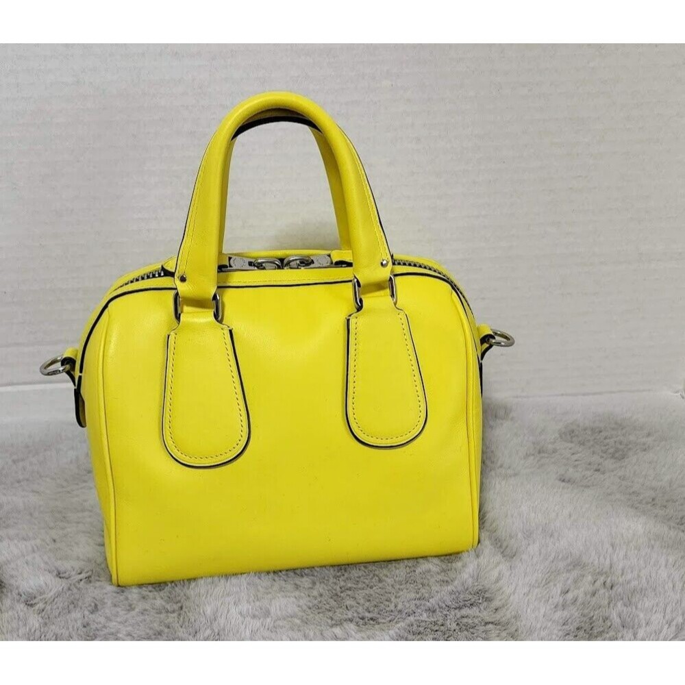 COACH X PEANUTS SNOOPY MINI SURREY YELLOW SATCHEL CROSSBODY LIMITED EDITION 100 - Picture 5 of 12